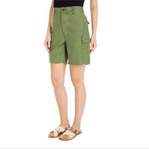 NEW Madewell Cutoff Cargo Shorts Khaki Green Sz 27
